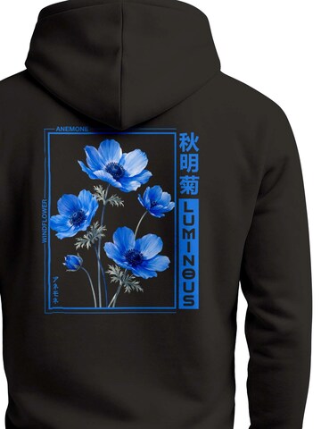Neverless Sweatshirt 'Blumen' in Black