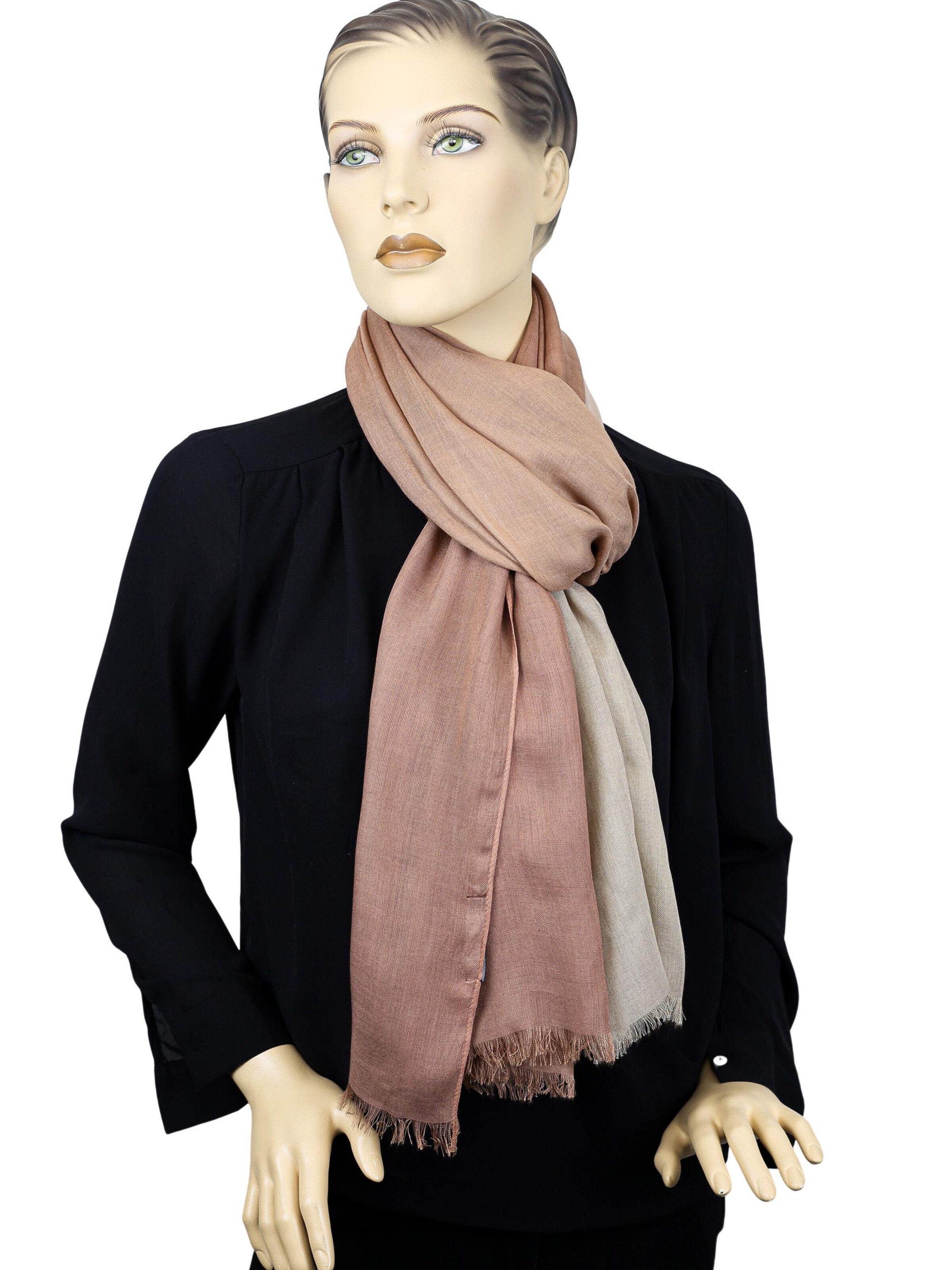 COLLEZIONE ALESSANDRO Scarf 'Uluru' in Beige