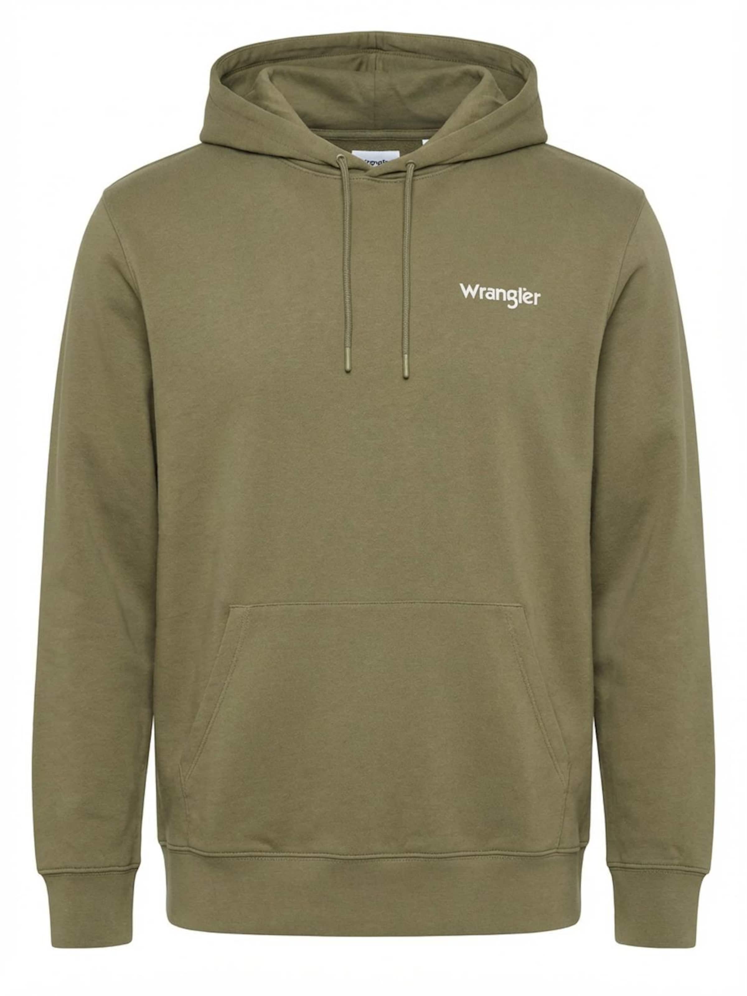 WRANGLER Sweatshirt 'LOGO HOODIE'‌ in oliv, Produktansicht