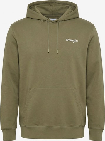 WRANGLER Sweatshirt 'LOGO HOODIE' in Green: front