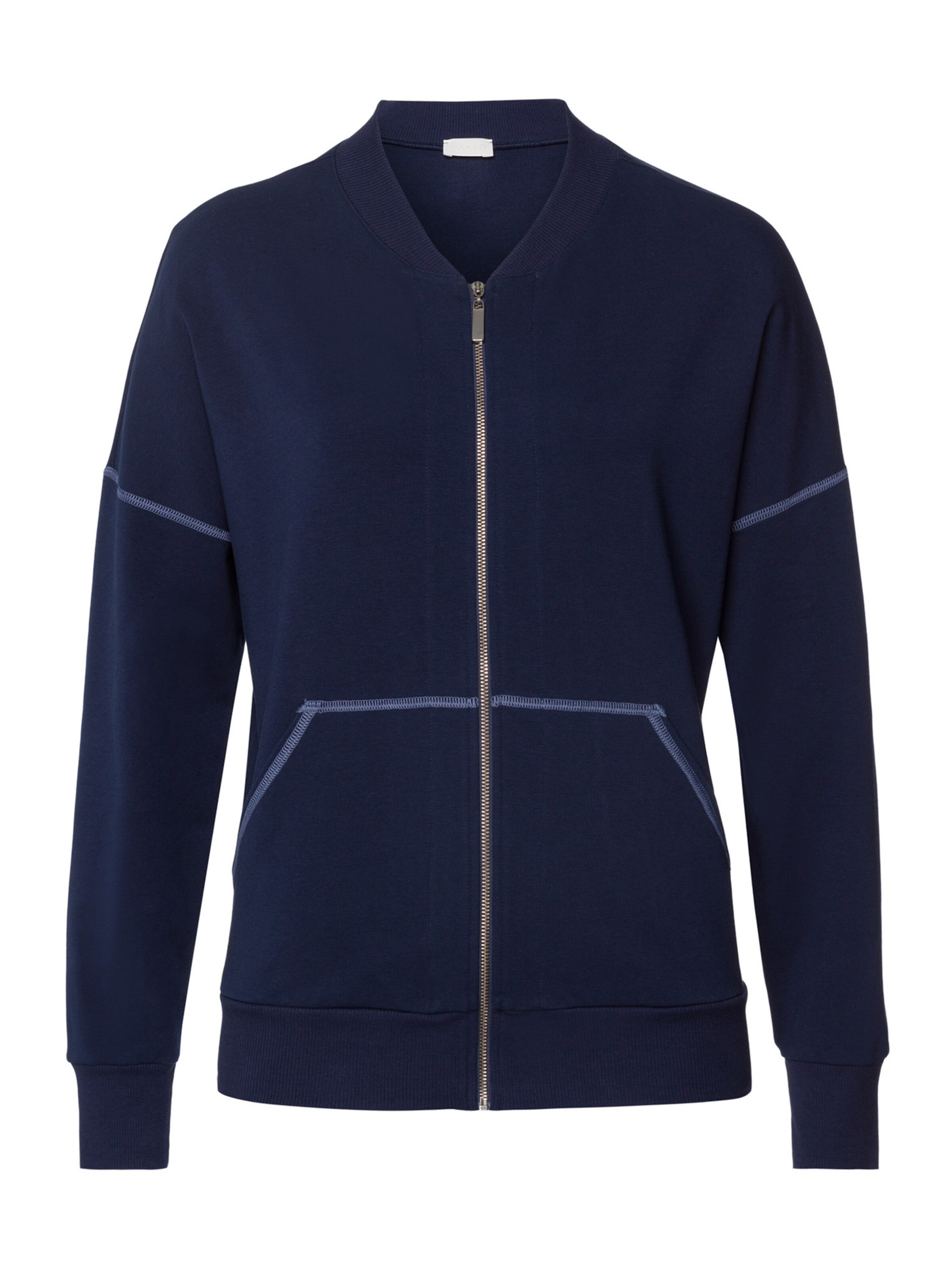 Veste de survêtement ' Natural Living ' Hanro en bleu : devant