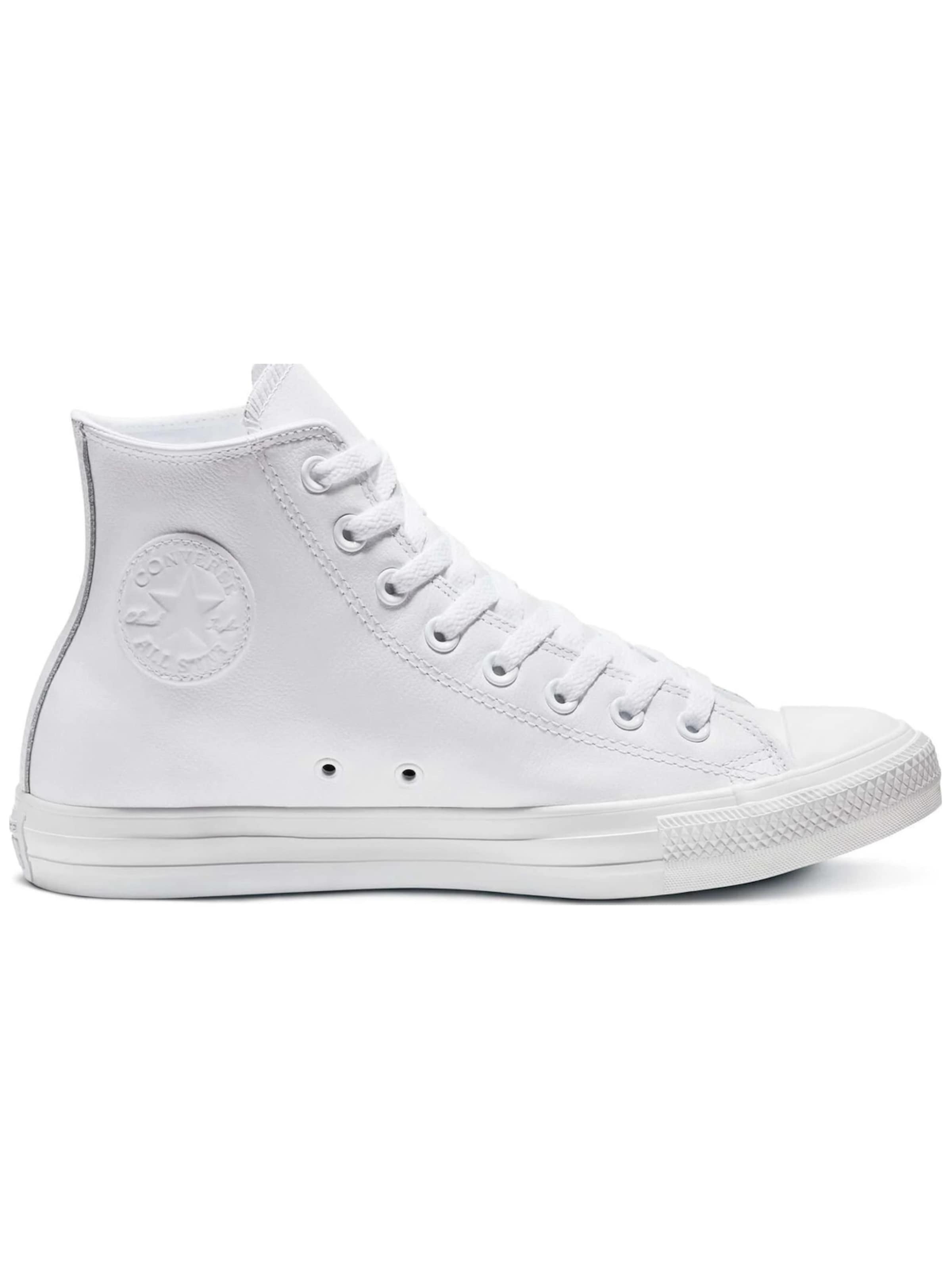 Sneaker alta 'Converse Chuck Taylor All Star Leather' di CONVERSE in bianco: frontale