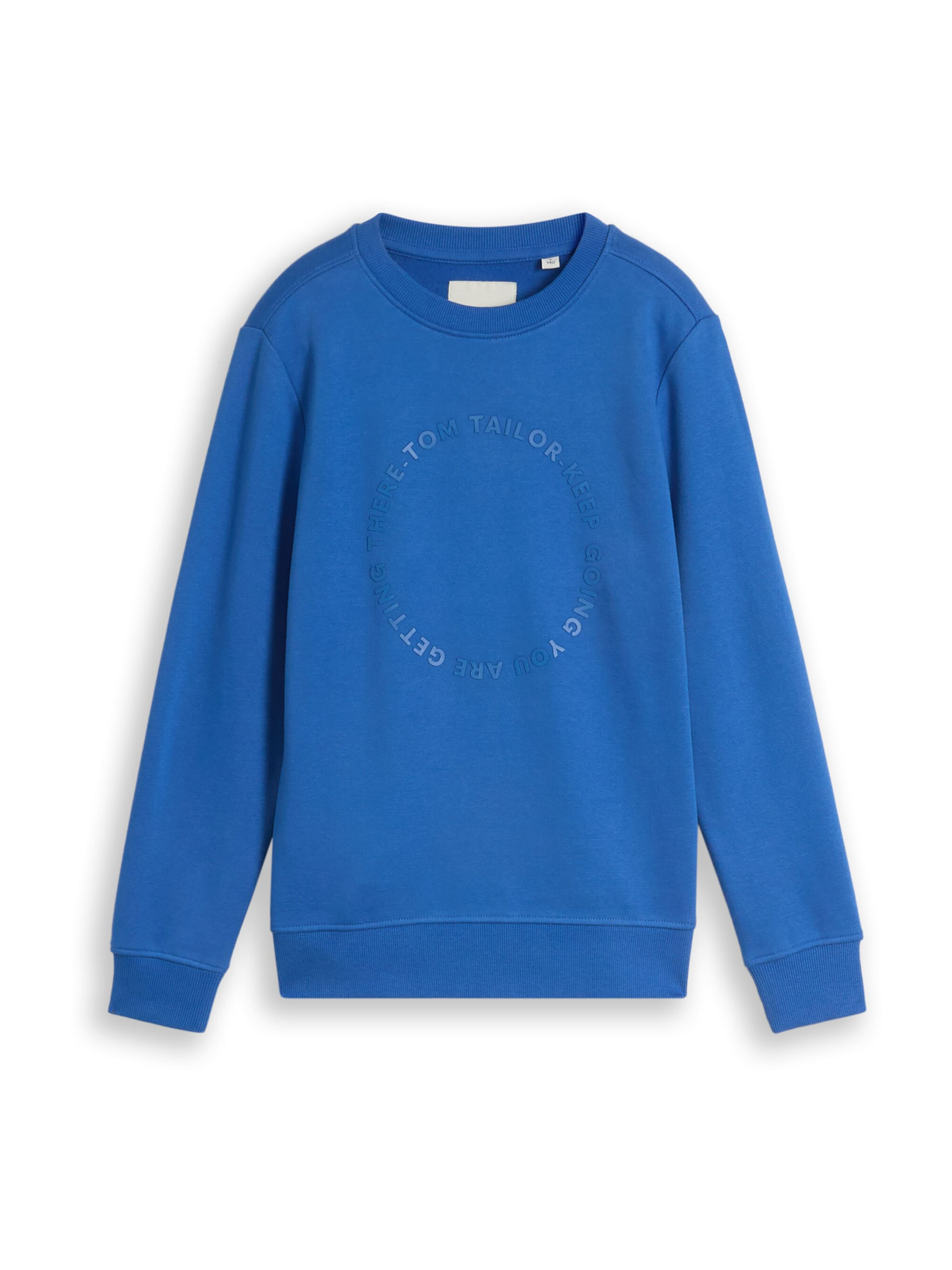 TOM TAILOR Sweatshirt in Blue: front