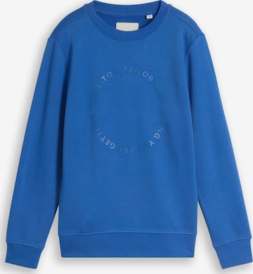 TOM TAILOR Sweatshirt in Blue: front