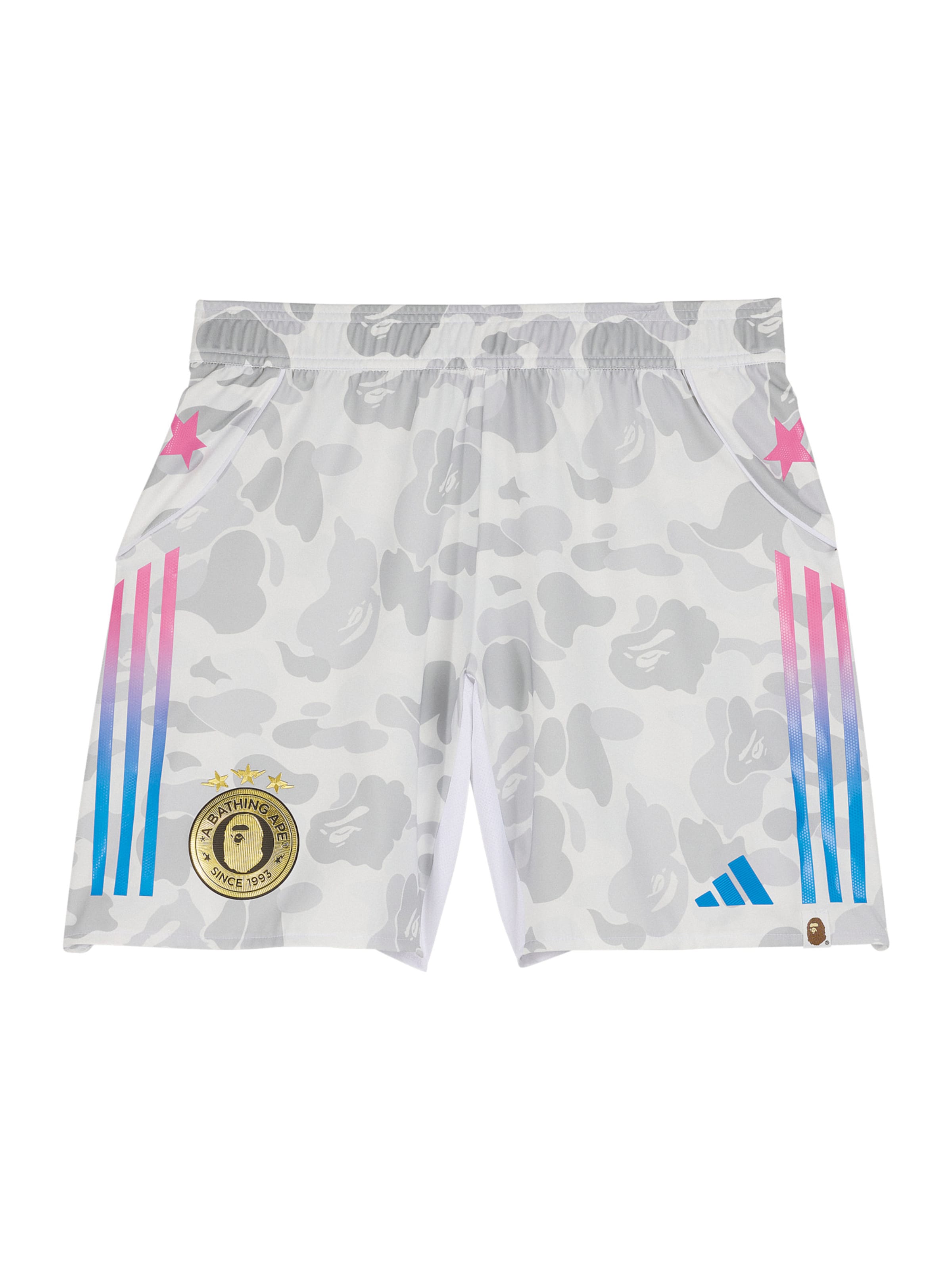 ADIDAS PERFORMANCE Regular Sportshorts 'Adidas x Bape FB' in Weiß: Vorderseite