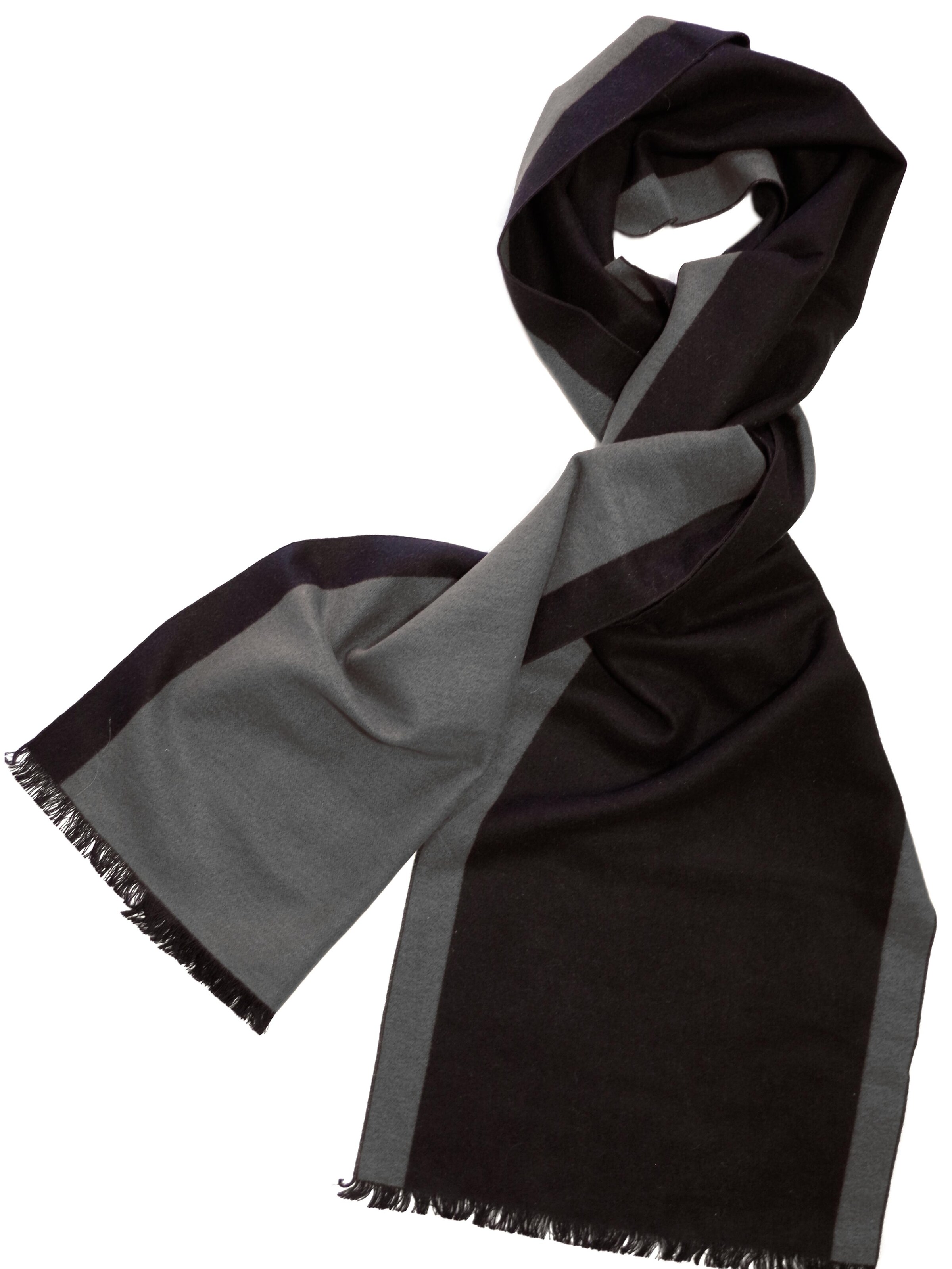 Posh Gear Scarf 'Bicolor' in Black: front