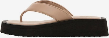 MANGO TEEN Sandals 'Apple' in Beige: front