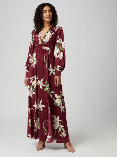 Guido Maria Kretschmer Collection Kleid Florence In Beige Gelb Grun Bordeaux About You 