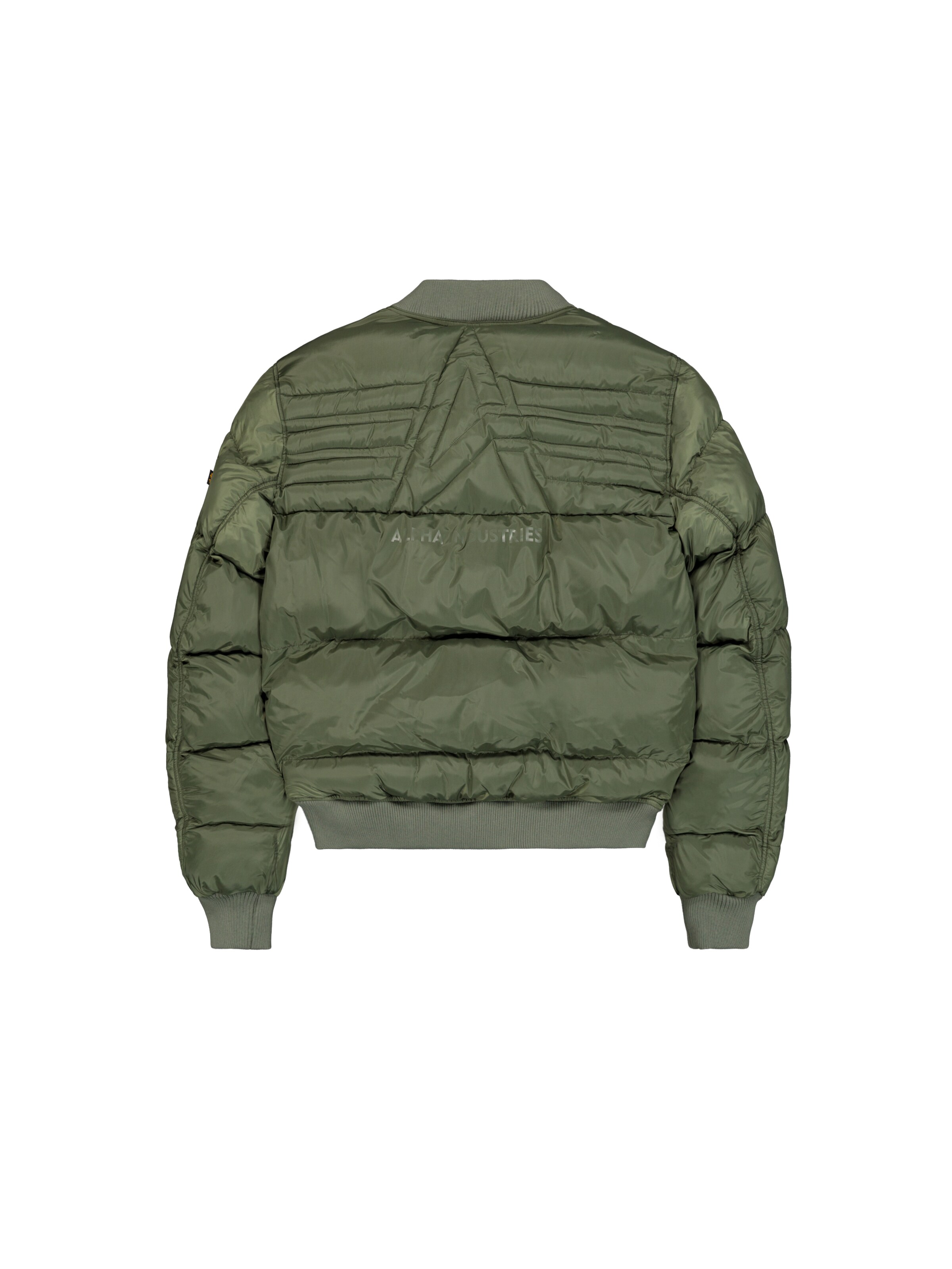 ALPHA INDUSTRIES Jacke 'MA-1' in Grün: Rückseite