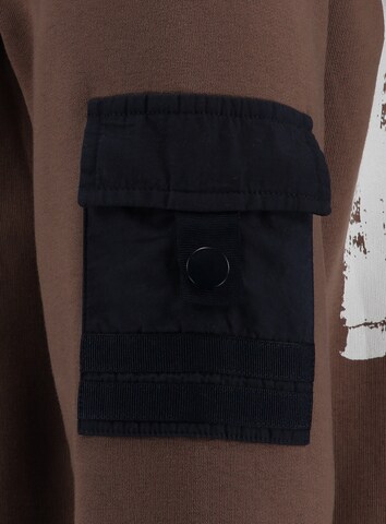 Key Largo Sweatshirt 'ELECTION' in Brown