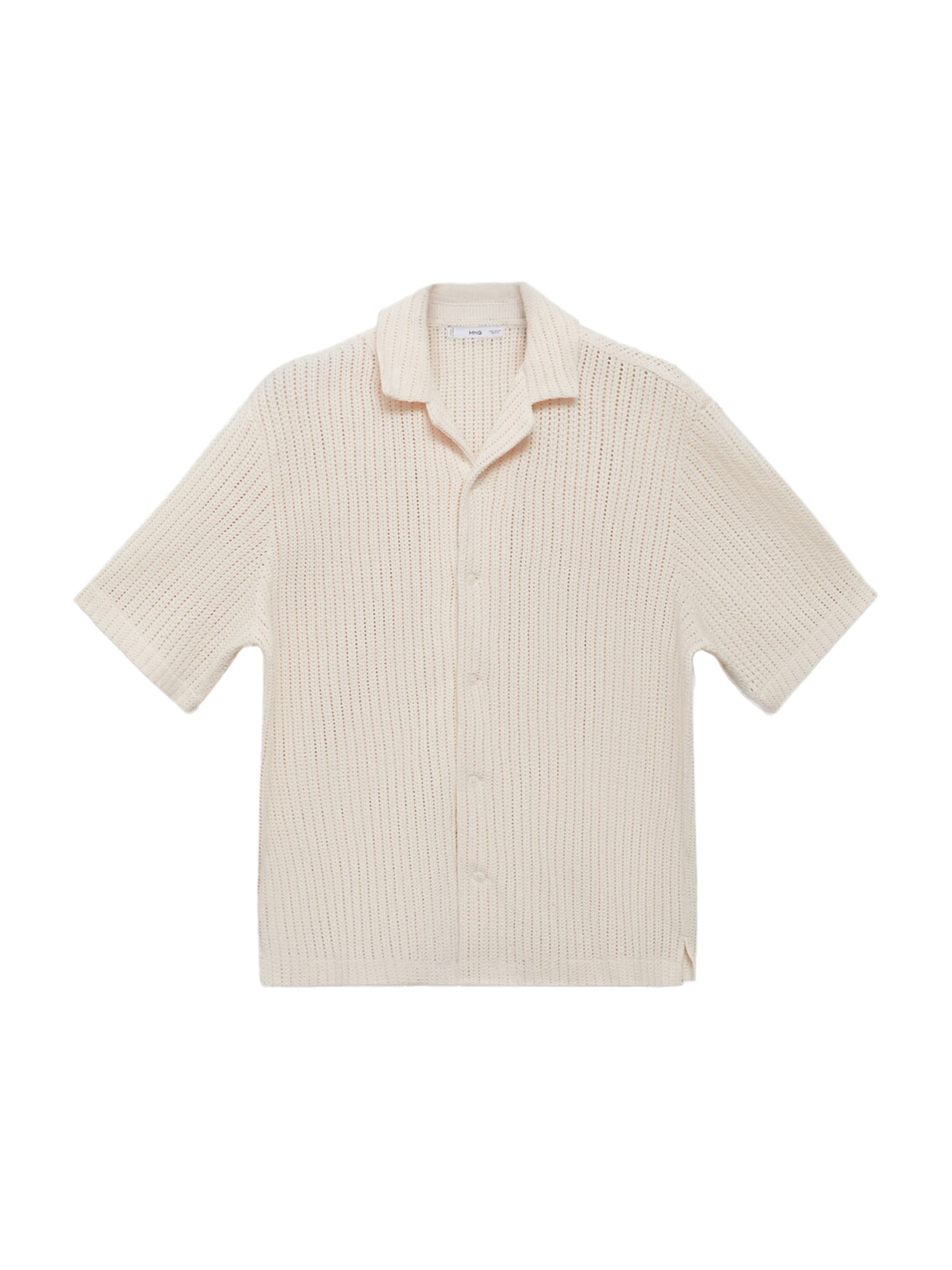 MANGO MAN Comfort fit Srajca 'MUGICA' | bež barva: sprednja stran