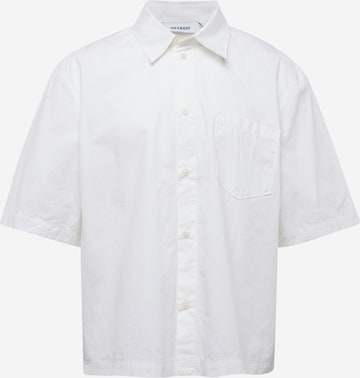 WEEKDAY Comfort fit Button Up Shirt 'Tom' in White: front