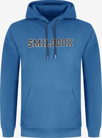 Smilodox Zip-Up Hoodie 'Finley' in Blue: front