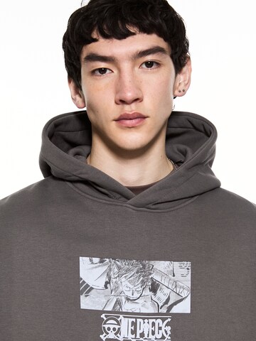 Pull&Bear Sweatshirt i grå