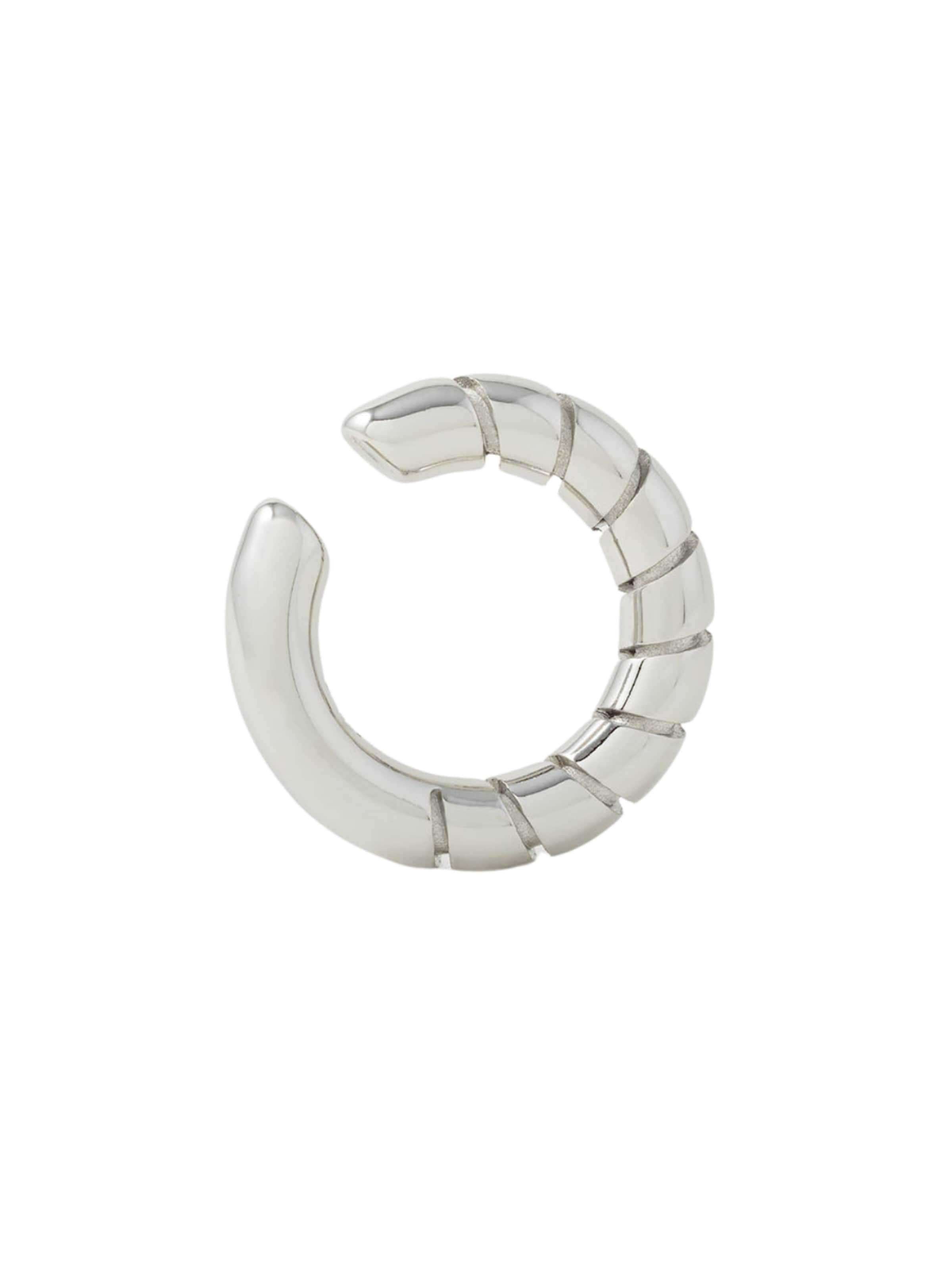 Boucles d'oreilles 'Ear cuff Ora S' YParis en argent : devant