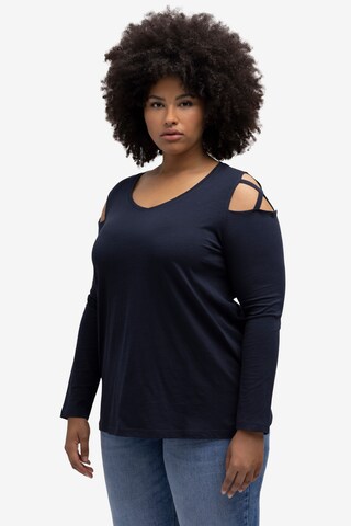 Ulla Popken Shirt in Blauw: voorkant