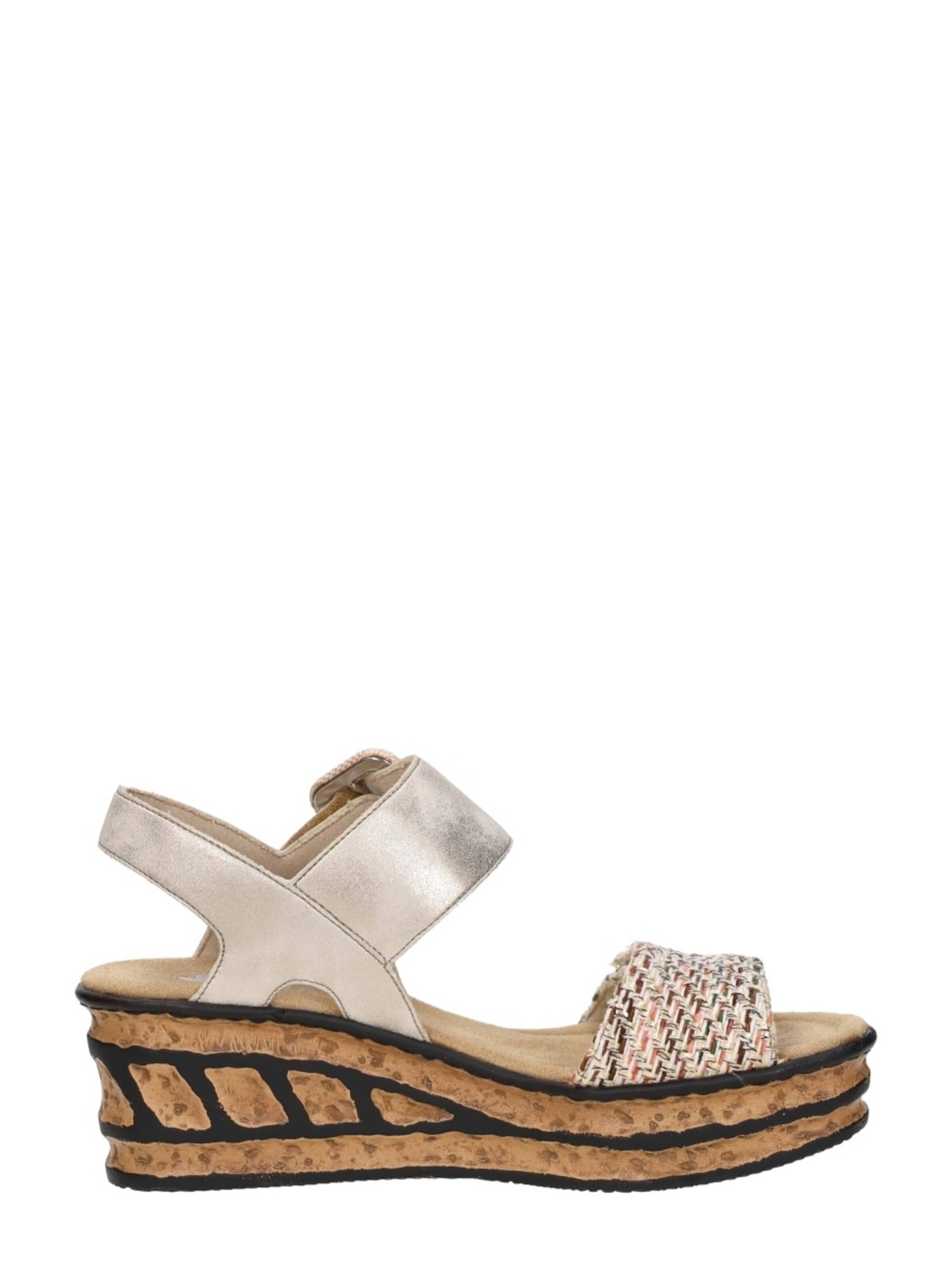 Rieker Sandaal 'Sandalen Plat' in Beige