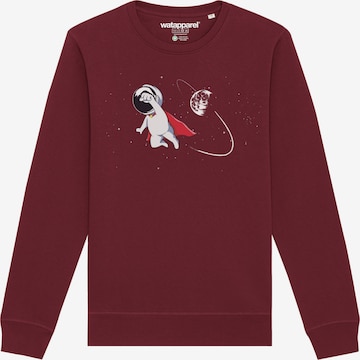 Watapparel Sweatshirt ' Superastronaut ' in Rot: Vorderseite