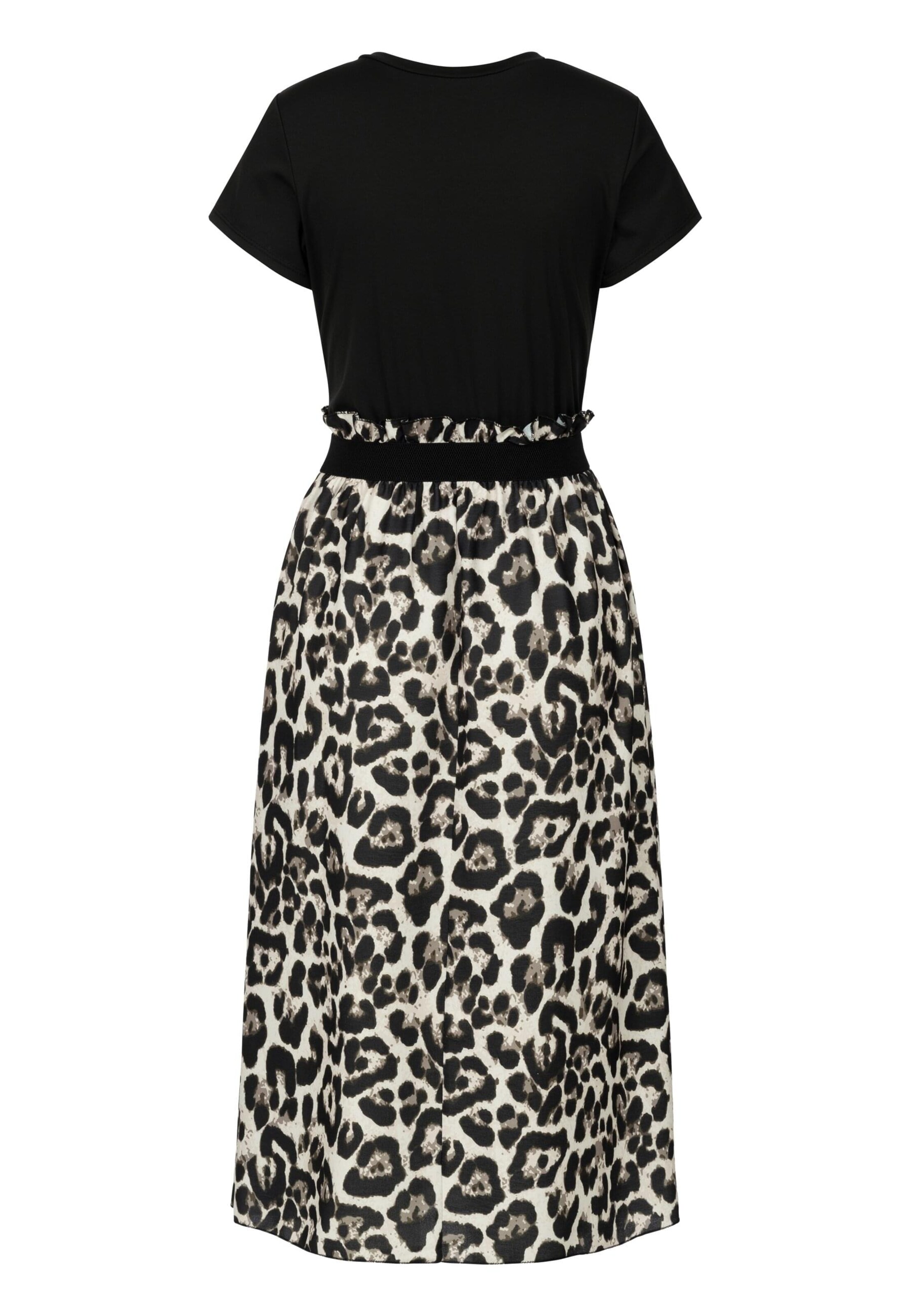 Cloud5ive Kleid in dunkelbraun / grau / schwarz / offwhite, Produktansicht