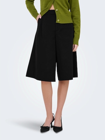 JDY Wide leg Παντελόνι πλισέ 'JDYBIANCA' σε μαύρο: μπροστά