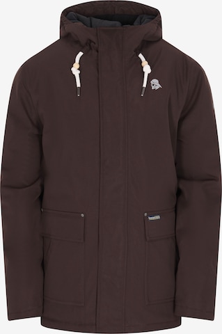 Schmuddelwedda Зимняя куртка в Коричневый: спереди