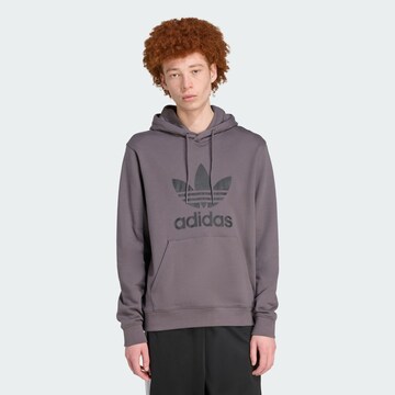 ADIDAS ORIGINALS - Sweatshirt 'Adicolor Classics Trefoil' em cinzento: frente