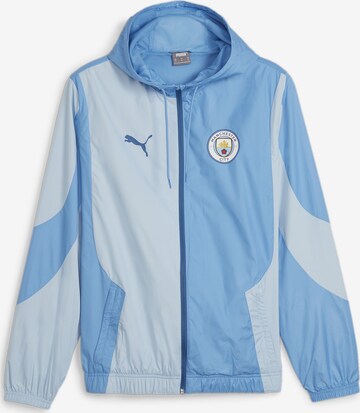 Vestes d’entraînement 'Manchester City Pre-Match' PUMA en bleu : devant