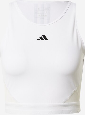 ADIDAS PERFORMANCE Sporttop 'Aeroready Hyperglam' in Weiß: predná strana