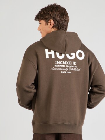 HUGOSweater majica 'Nazardo' - smeđa boja