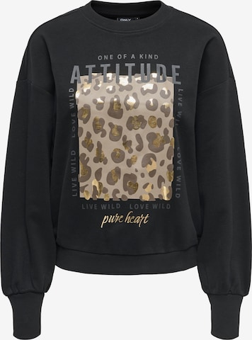 Felpa 'ONLBROOKY' di ONLY in nero: frontale