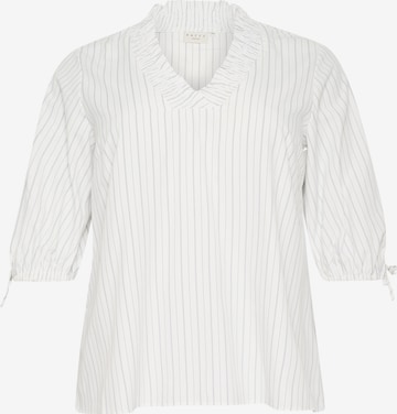 KAFFE CURVE Блузка 'KC Tiara' в Белый: спереди