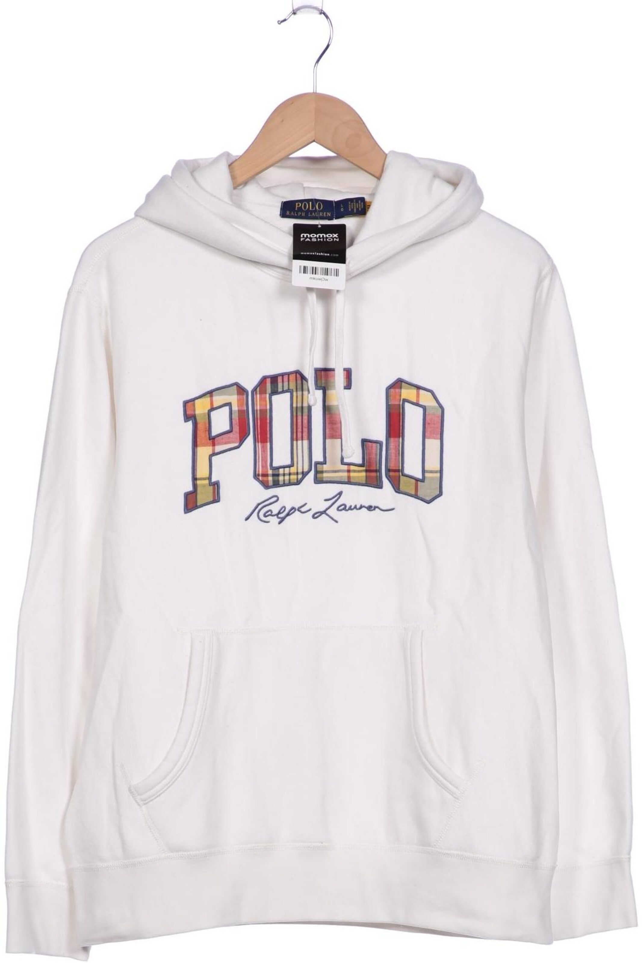 Polo Ralph Lauren Kapuzenpullover L in Weiß: Vorderseite