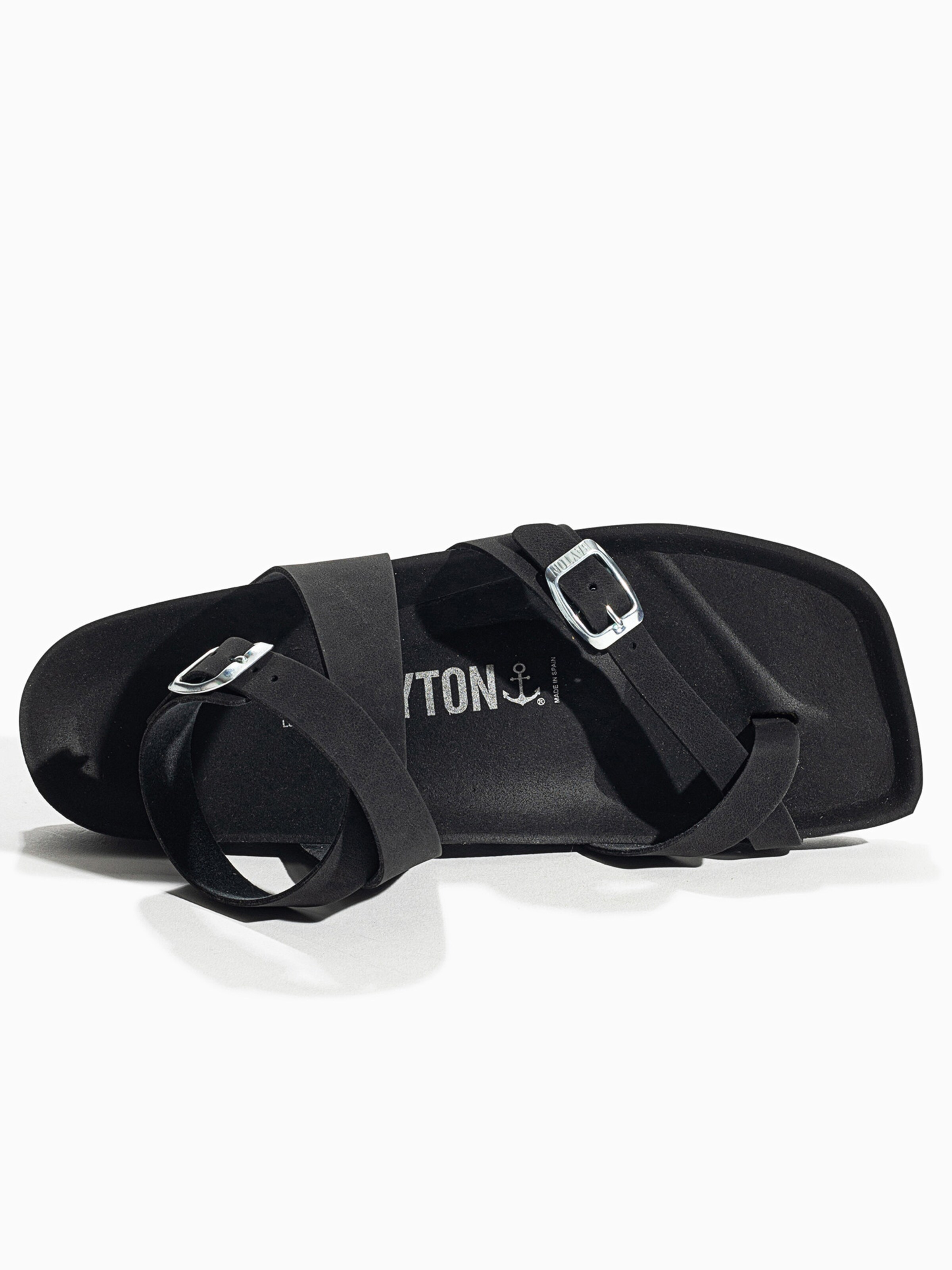 Bayton Sandały z rzemykami 'SWAN' w kolorze czarny