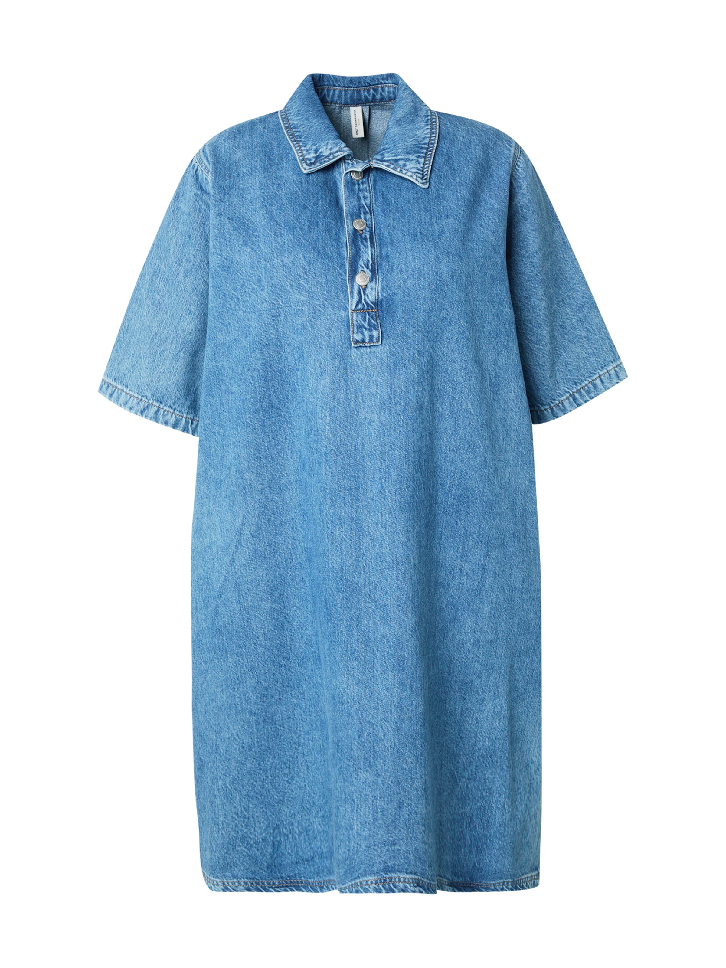 ONLY Carmakoma Shirt Dress 'CARGry' in Blue: front