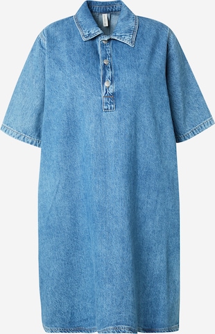 Robe-chemise 'CARGry' ONLY Carmakoma en bleu : devant