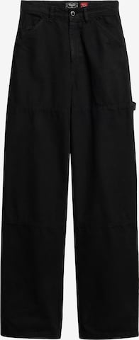 Superdry Pants 'Carpenter' in Black: front