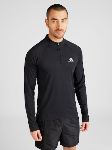 Maglia funzionale di ADIDAS PERFORMANCE in nero: frontale