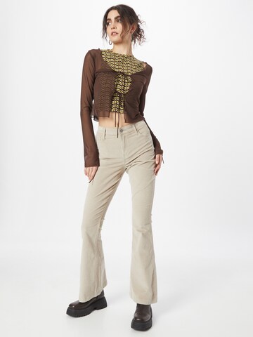 HOLLISTER Flared Broek in Beige