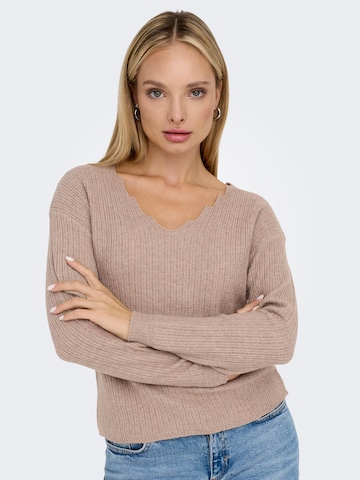 ONLY Sweater 'Gabriel' in Brown