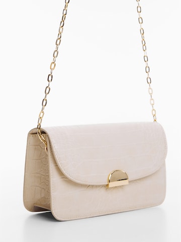 MANGO Skuldertaske 'FABU' i beige