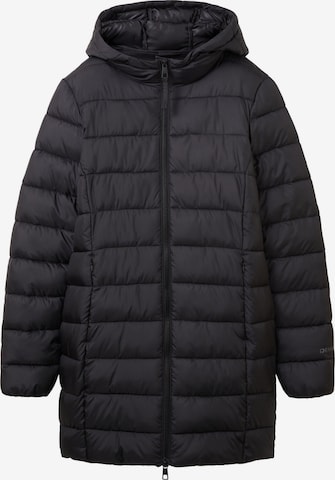 Manteau mi-saison TOM TAILOR DENIM en noir : devant