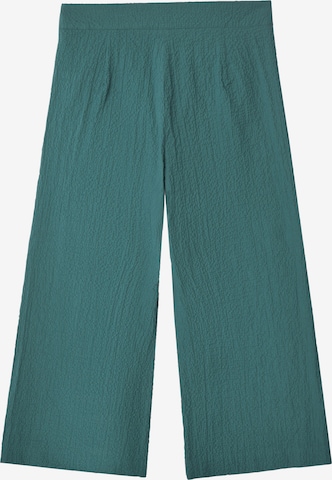 Adolfo Dominguez Szeroka nogawka Spodnie w kolorze zielony