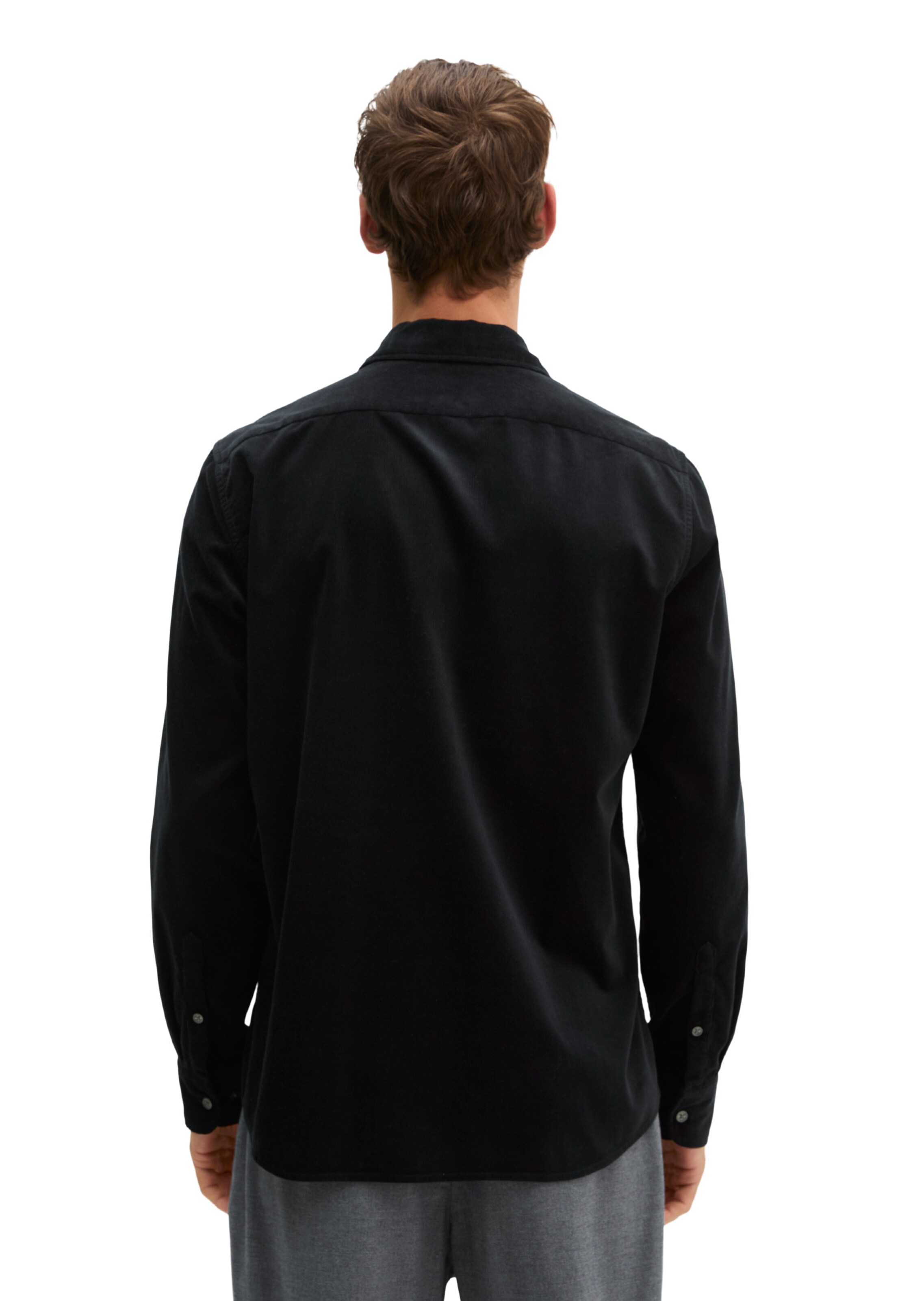 Marc O'Polo Regular fit Button Up Shirt in Black: back