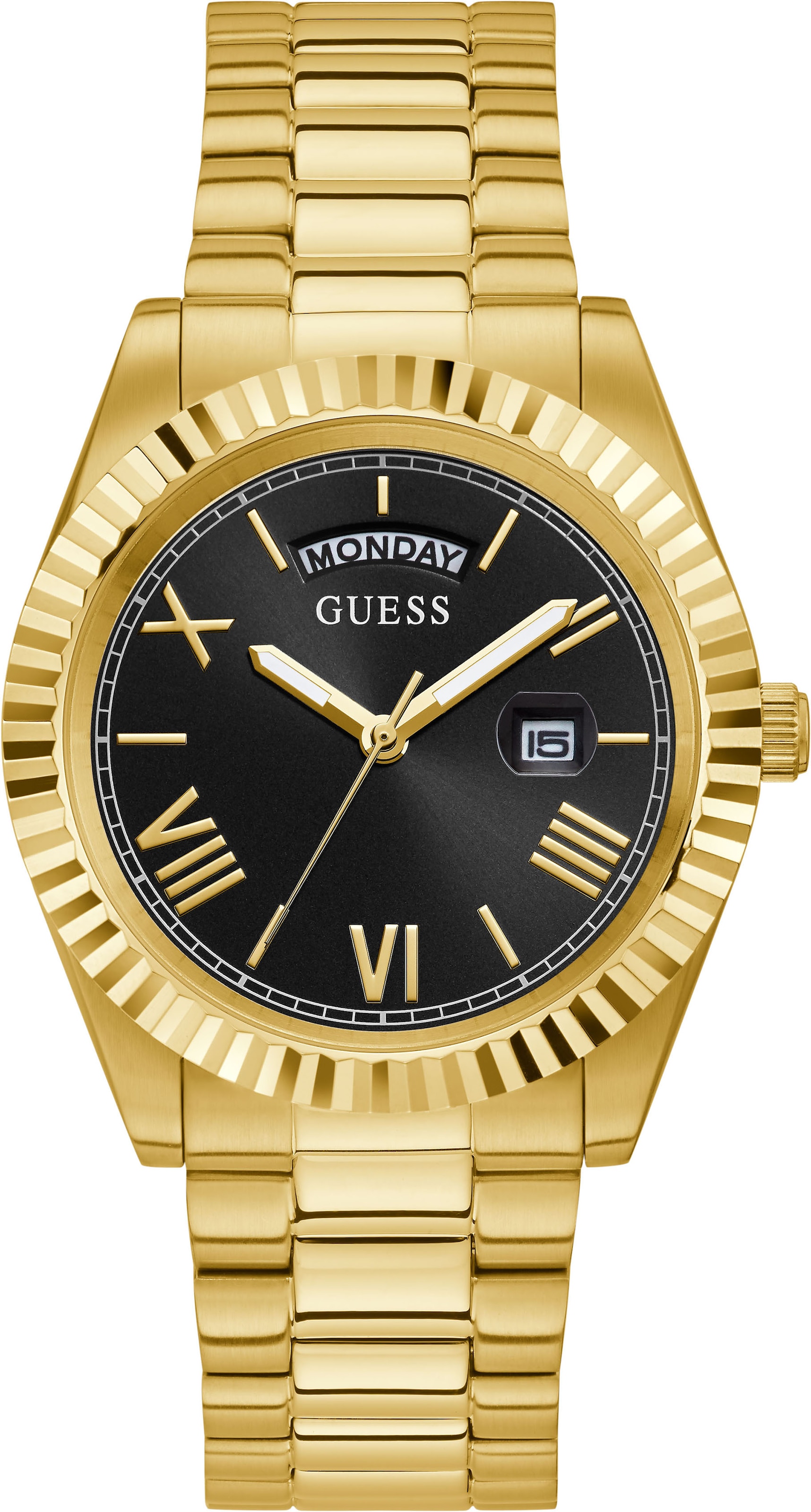 GUESS Analog Watch in Gold: front