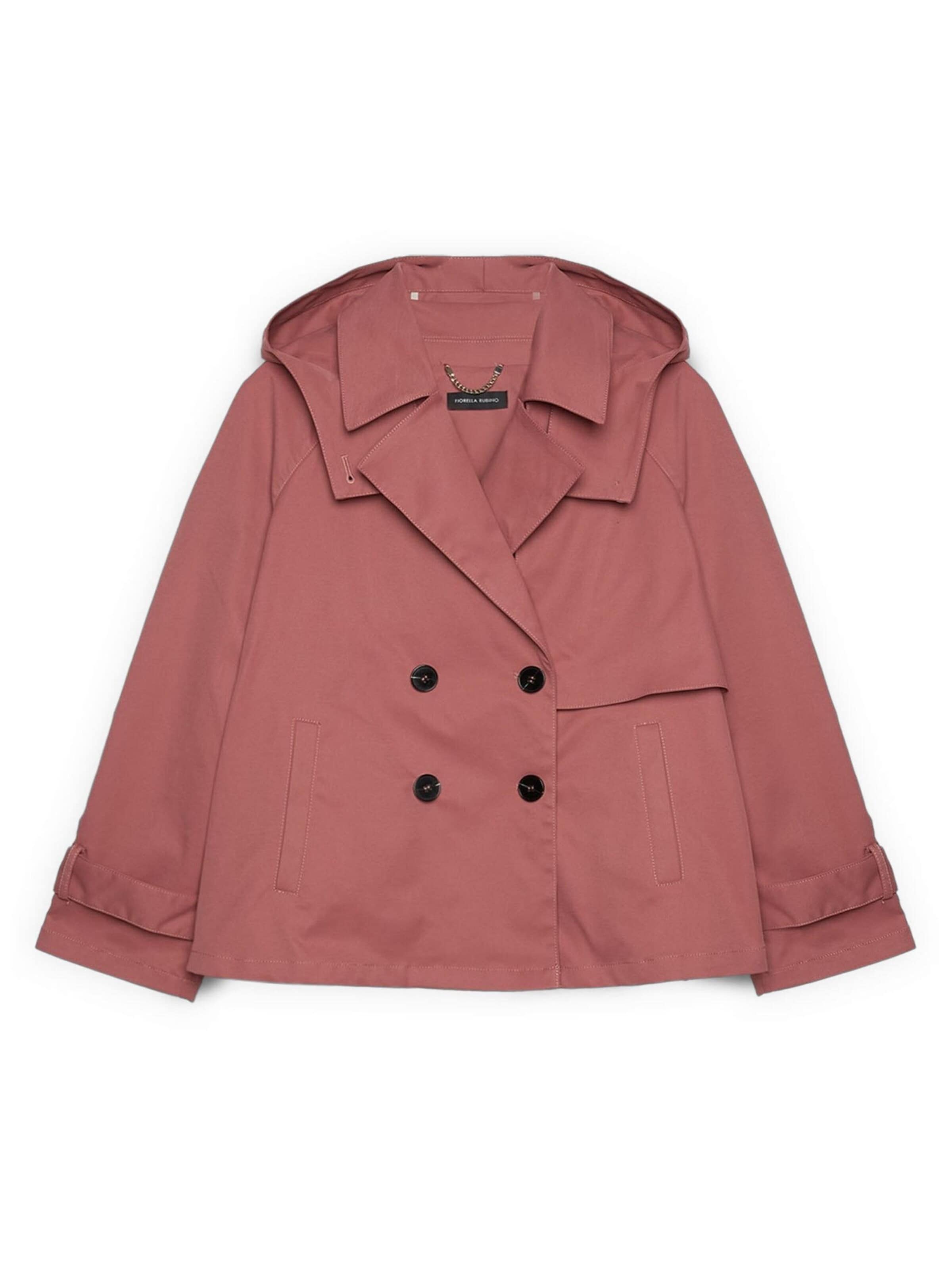 Fiorella Rubino Wintermantel in Roze: voorkant