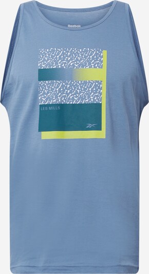 Reebok Sport Funktionsshirt in blau / gelb / weiß, Produktansicht