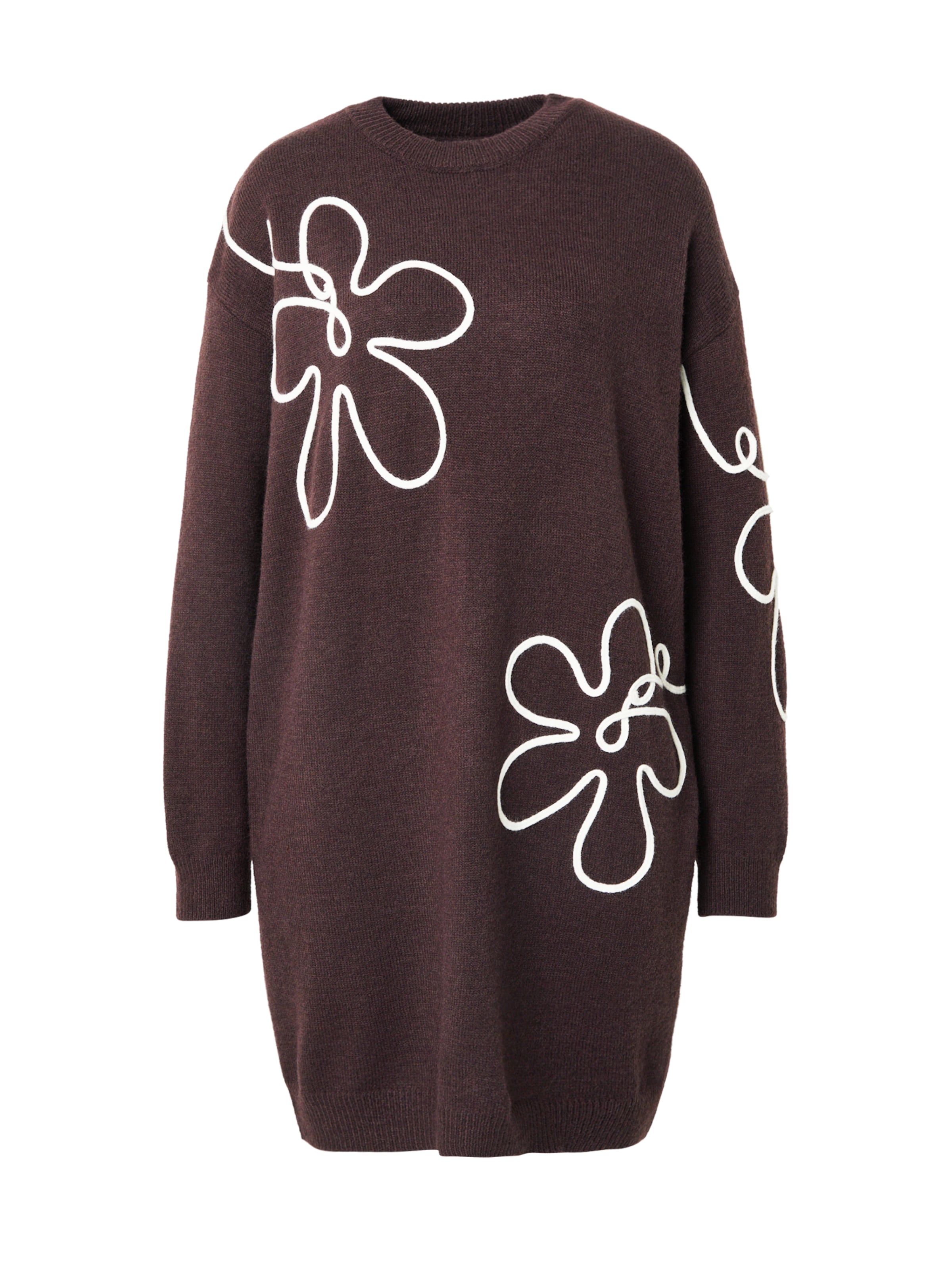 Hailys Pletené šaty 'Ti44lla' - Hnedá: predná strana