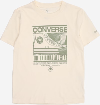 CONVERSE Camiseta 'STATIC BACKGROUND' en beige claro / verde, Vista del producto
