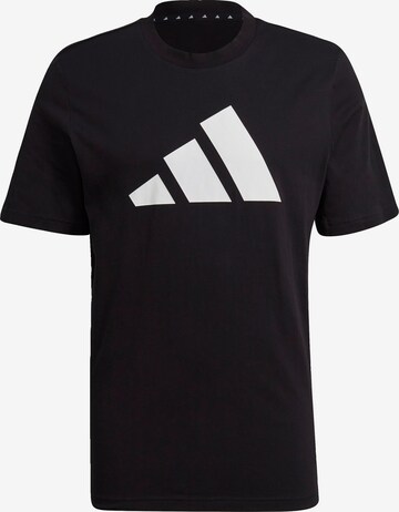 ADIDAS PERFORMANCE - Camiseta funcional en negro: frente