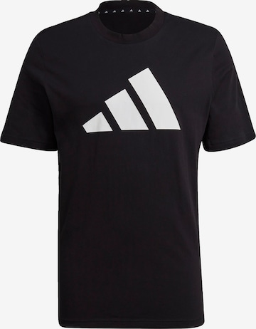 T-Shirt fonctionnel ADIDAS PERFORMANCE en noir : devant